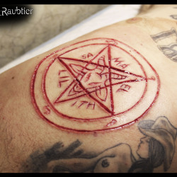 Шрамирование пентаграмма